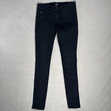 Hudson Jeans Women’s 27 Collin Super Skinny Stretch Black Jeggings Flap Pocket