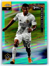2021 Topps Chrome MLS Julian Araujo Rookie Refractor Card #154 LA /299 bx6b. rookie card picture