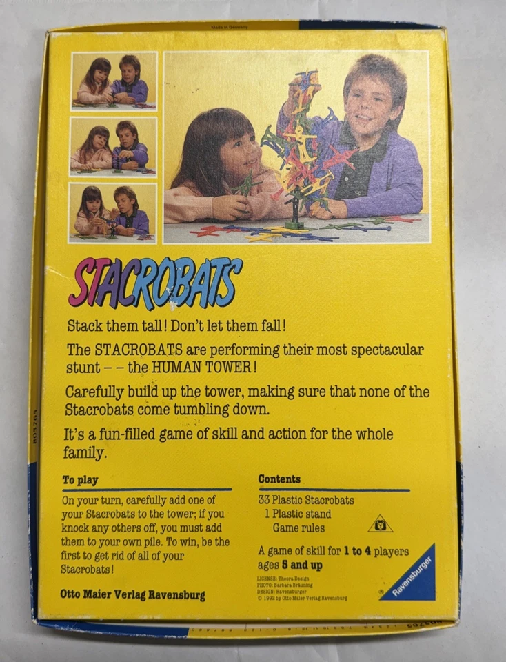 Rare Ravensburger Stacrobats Game 1992 Vintage Childrens Complete - Image 3 of 4