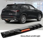 For Honda HR-V 2016-2025 Rear Bumper Diffuser Lip W/LED Tail Light Gloss Black