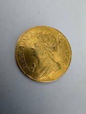 Rare High Grade (8.24g)  1712 Queen Anne Full Gold Guinea.
