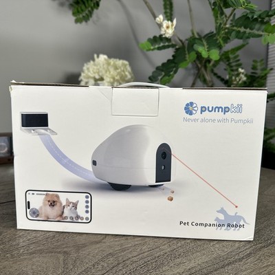 Pumpkii BQ70 Pet Companion Robot Charging Station Camera robot for pets treats 