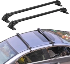 Universal Car Top Roof Rack Cross Bar 43.3" Luggage Carrier Aluminum w/ Lock