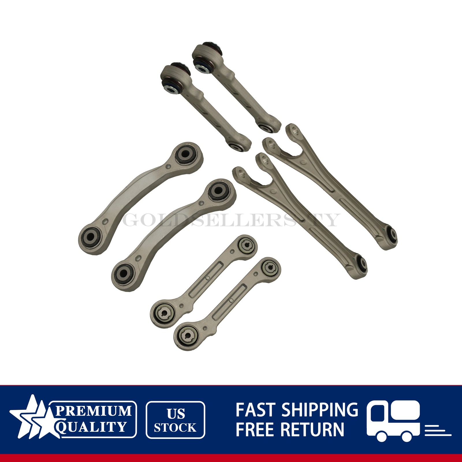 NEW 8PCS Rear Suspension Control Arm Kit For 2017+ Maserati Levante