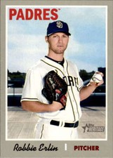 2019 Topps Heritage Baseball  #329 Robbie Erlin  San Diego Padres V92562