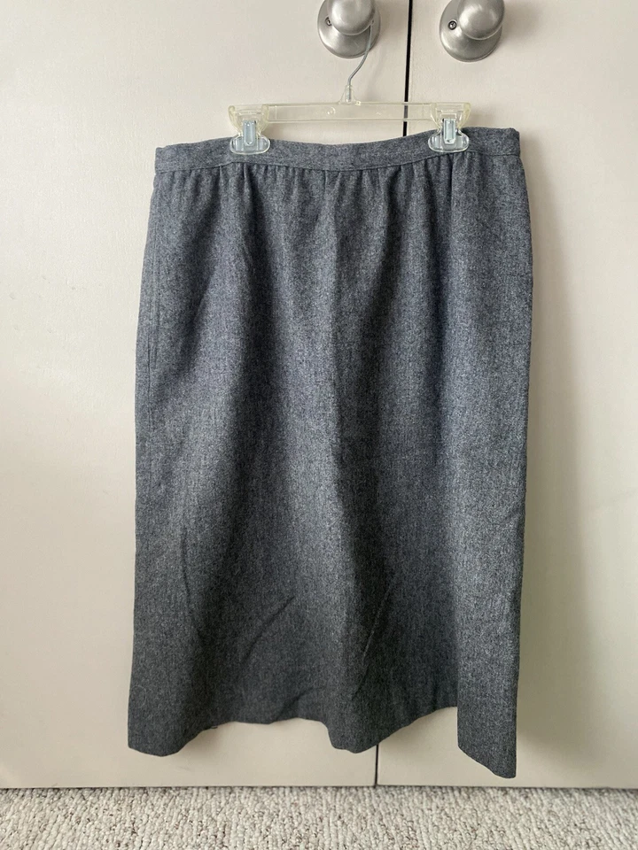 EVAN PICONE Mujer Carrera Falda Traje Blazer Talla 16 Mini Falda Talla 14 Gris 124A Foto 3 de 4