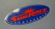 Rare Sun Race Bicycle Cycling Vintage Glossy Sticker Decal SunRace Components