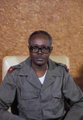 President Felix Malloum on in Chad 1979 Old Photo