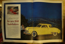 1949 Studebaker Commander Coupe - Vintage Original Automotive Print Ad Wall Art 1949 Studebaker Commander Coupe - Vintage Original Automotive Print Ad Wall Art