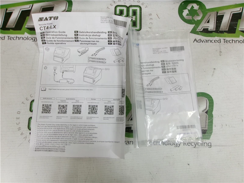 SATO WS412DT-STD Thermal Label Printer 203 DPI Direct Thermal Power Tested Only - Image 3 of 4