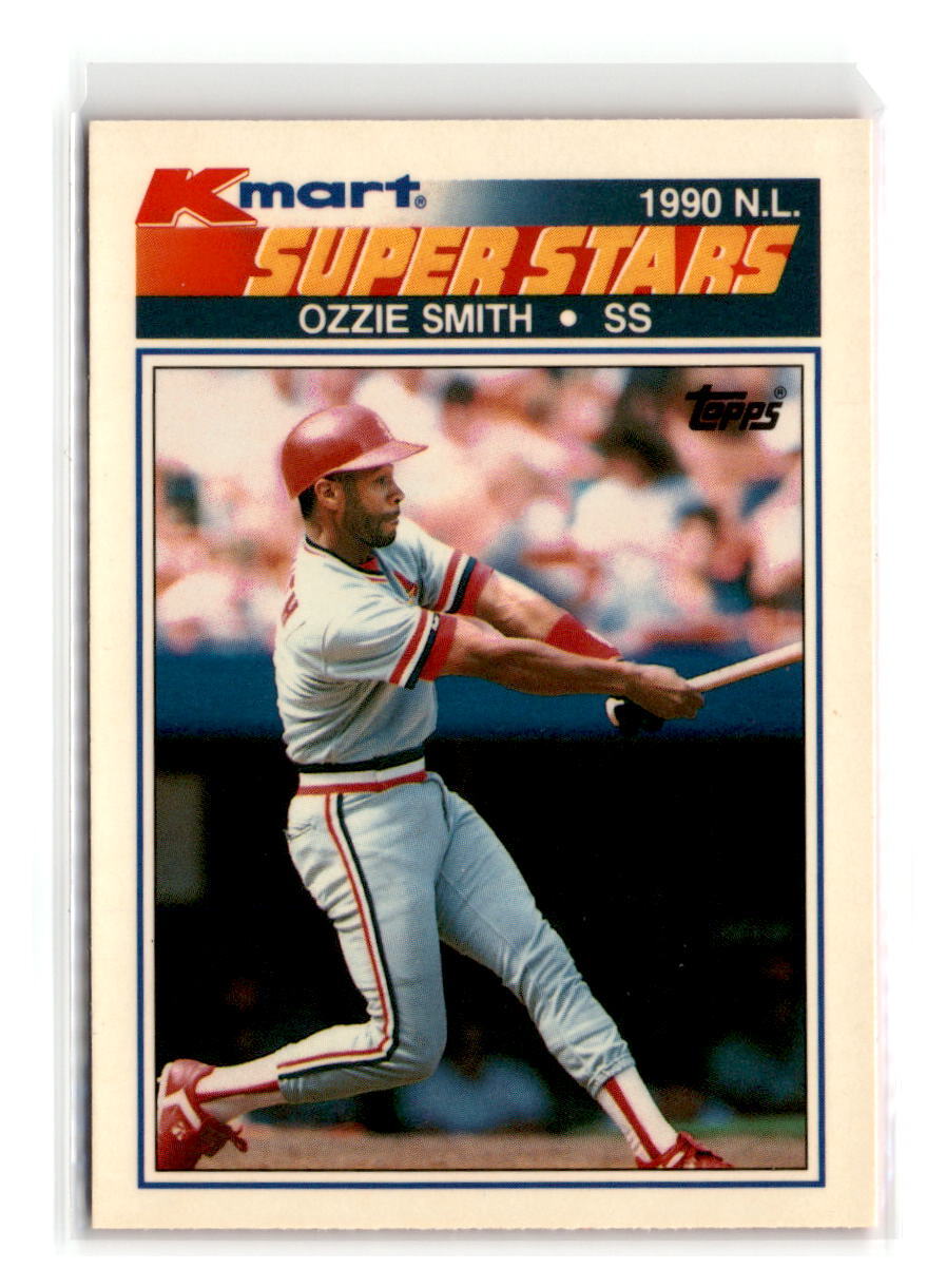 1990-Topps Kmart Super Stars -#4-Ozzie Smith -St. Louis Cardinals