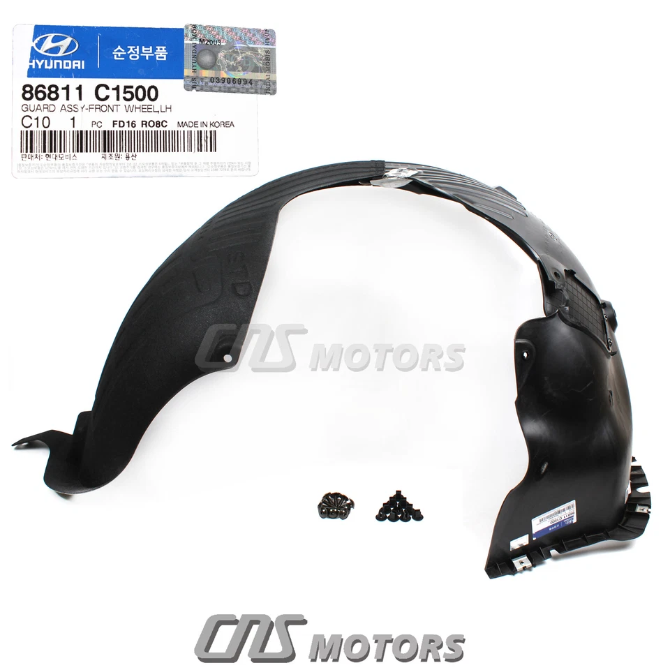 GENUINE Fender Liner FRONT LEFT DRIVER for 18-19 Hyundai Sonata 86811C1500⭐⭐⭐⭐⭐ Foto 3 de 3