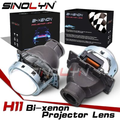 H11 Bi Xenon LED Halogen Projector Lens 3 Inch Metal Koito Q5 Headlight Retrofit