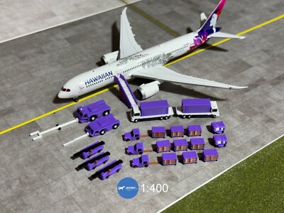 Jetset Models 1:400 -Hawaiian Airlines- GSE C/W Gemini Jets, NG Models, Etc.
