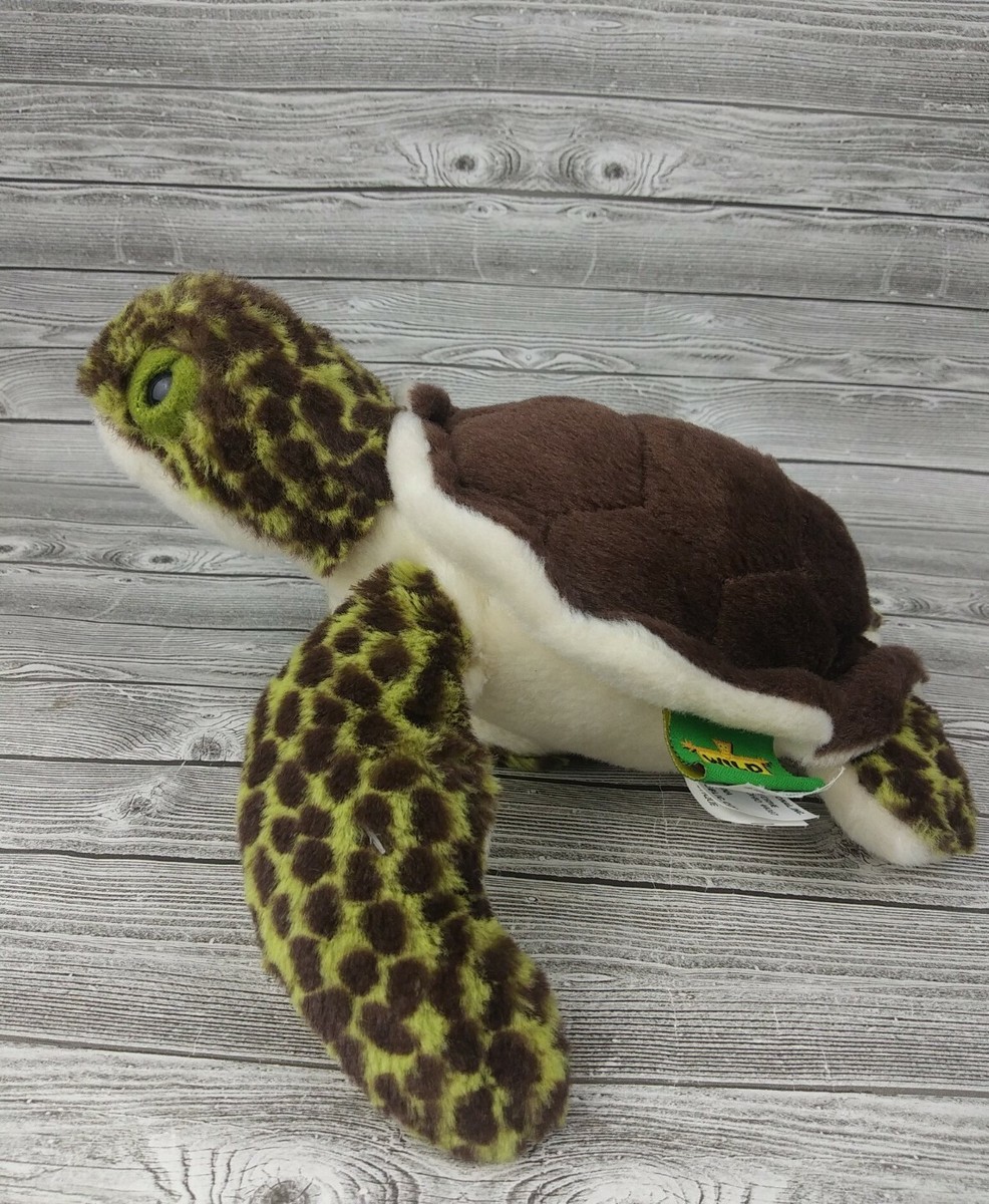 Wild Republic green baby spotted SEA TURTLE 9