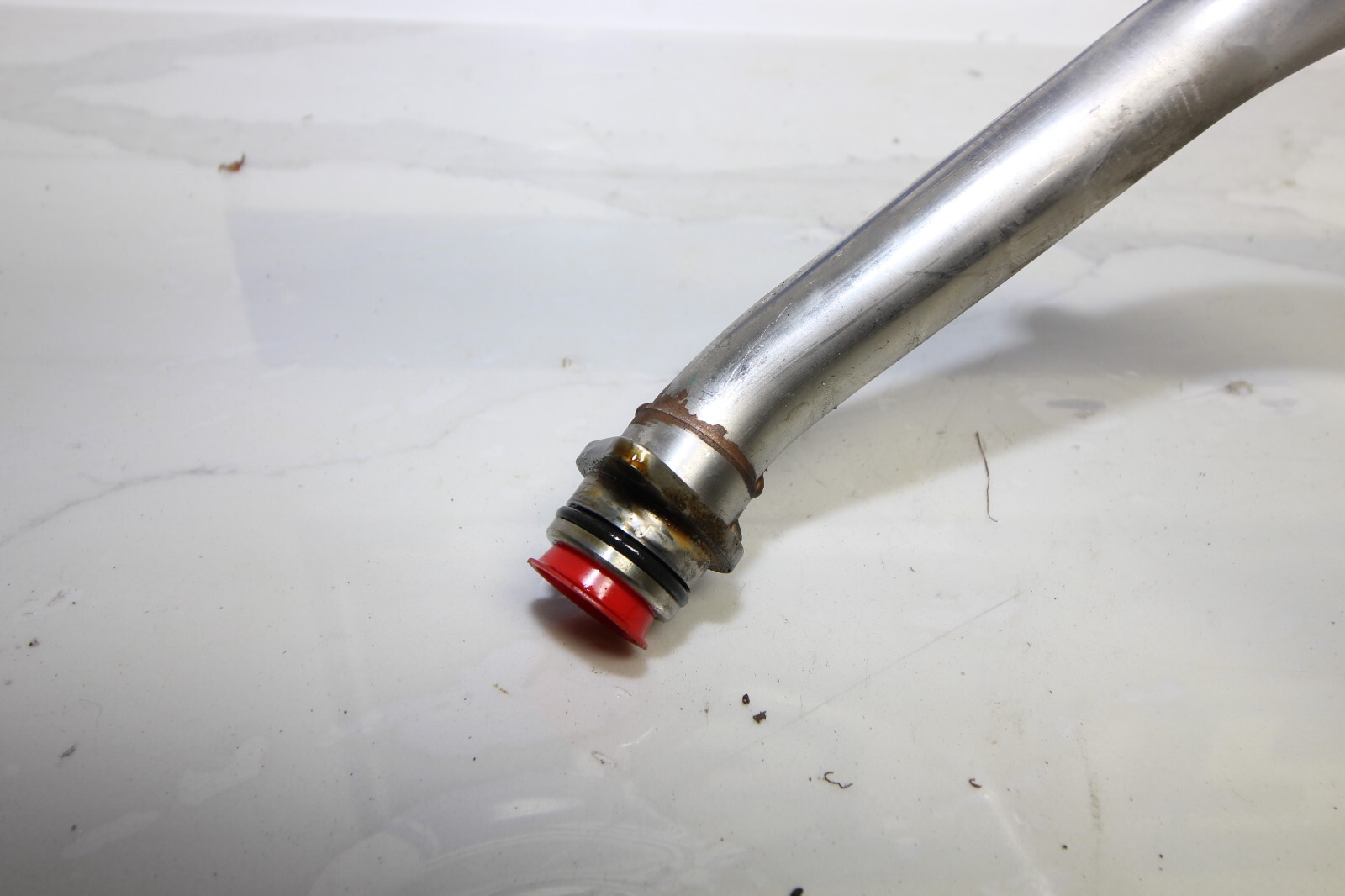 17-21 AUDI R8 V10 PLUS RWS OEM ENGINE OIL TANK PIPE LINE LARGE 4S0115689E
