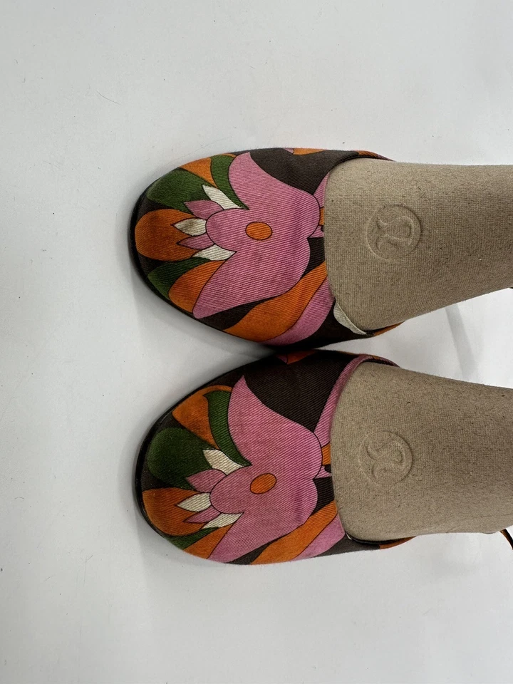 Zapatos de salón Kate Spade primavera lona floral correa al tobillo tacón alto Italia para mujer 6,5 B Foto 3 de 4