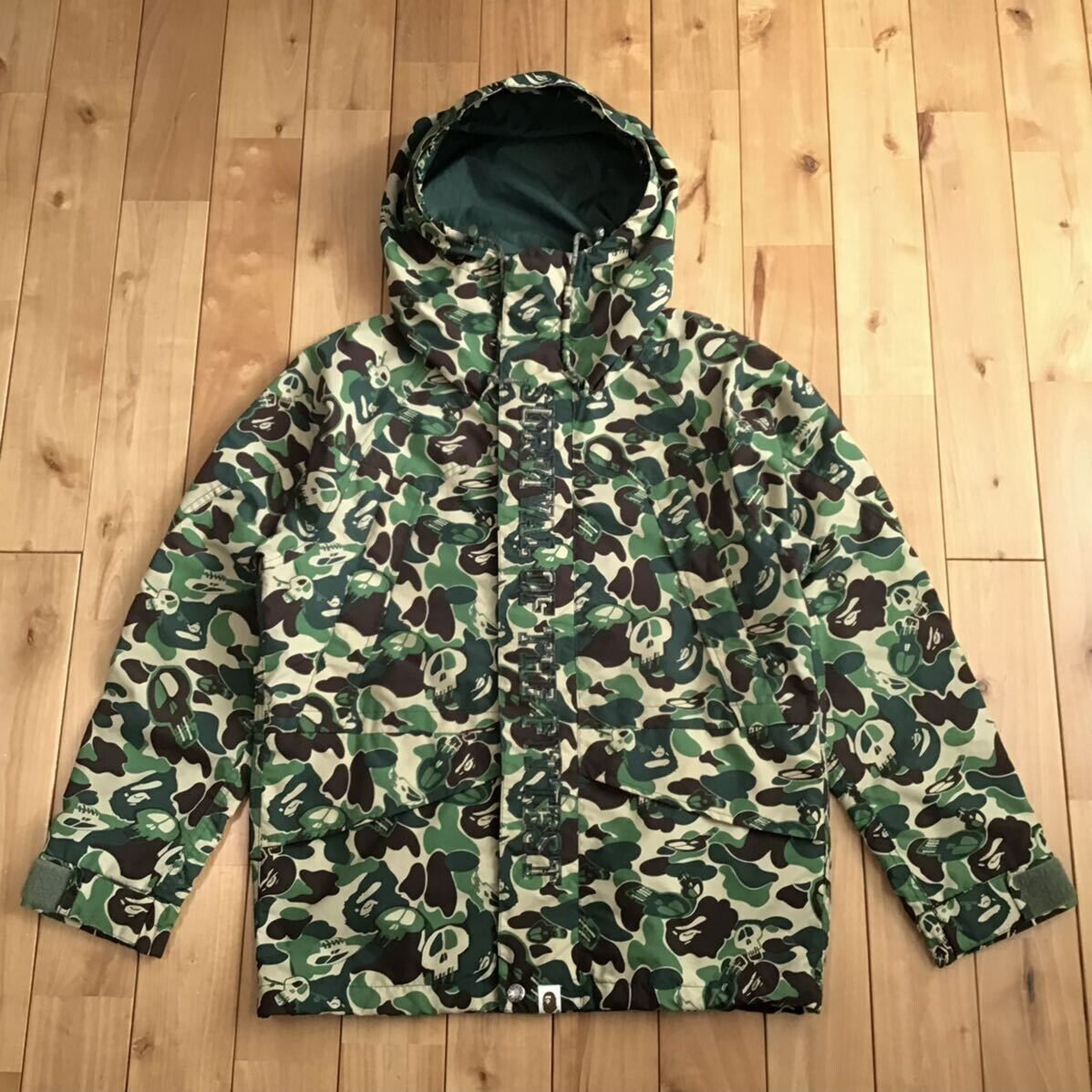Stussy × BAPE camo Snowboard jacket a bathing ape skull Stussy × BAPE camo Snowboard jacket a bathing ape skull