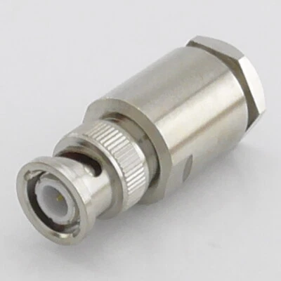 BNC Male Clamp Plug for LMR400, RG213, RG8, Westflex 103, 50 Ohm 50Ω