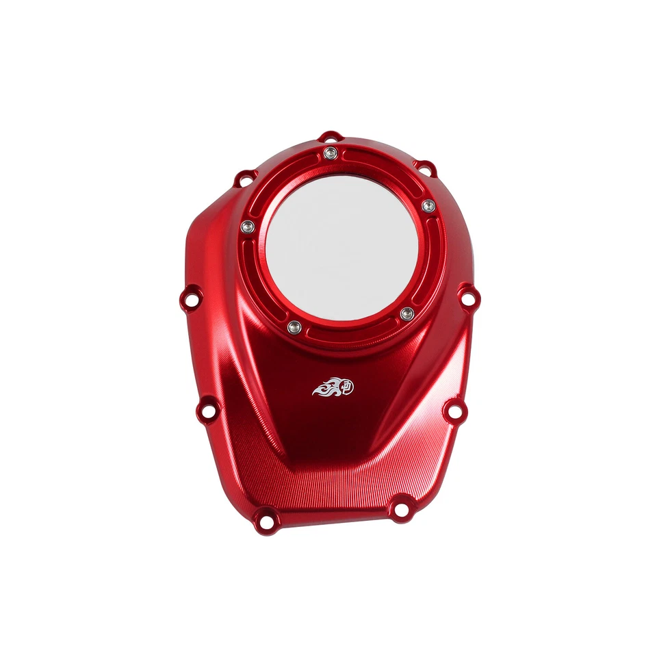 Red Transparent Camshaft Cover for Harley 17-23 Touring M8 Ultra Limited FLTRX Foto 4 de 4