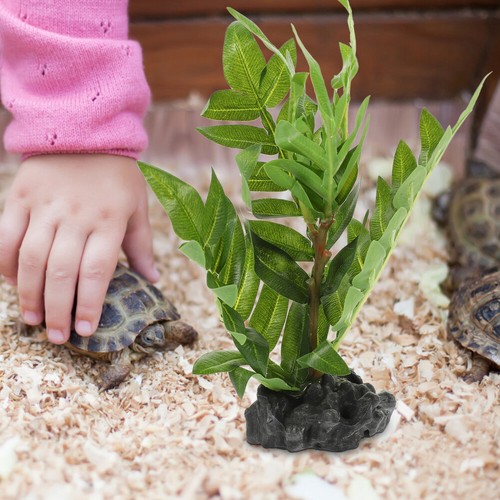Fake Reptile Tank Plants Terrarium Decor Decorations for Reptiles - Zdjęcie 2 z 12