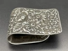 S. Kirk & Son Repousse Sterling Silver Napkin Ring / Money Clip 17F No Monogram