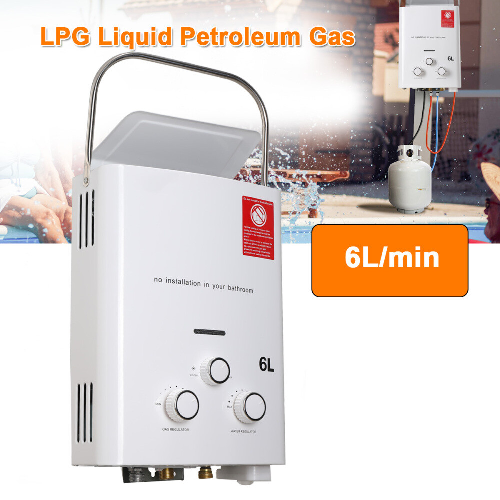 LPG Propane Gas Tankless Instant Water Boiler Hot Water Heater w/Shower