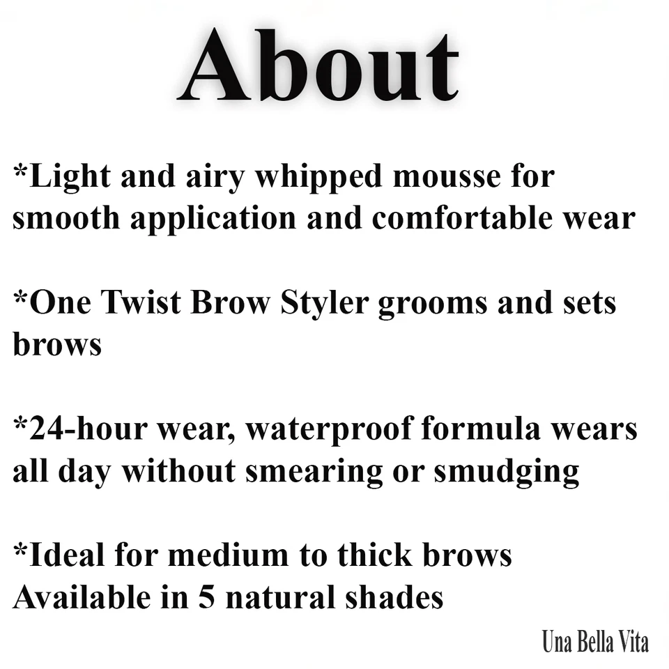 Revlon Colorstay Brow Mousse 405 Soft Black, eyebrow makeup LOT 2 - Image 3 of 4