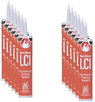 STI LCI Intumescent Firestop Sealant, 10 oz Case of 12