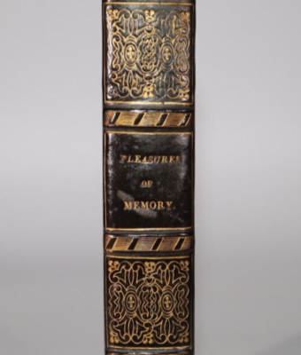 1827 Gedichte von Samuel Rogers Neuausgabe Freuden der Erinnerung Ledereinband