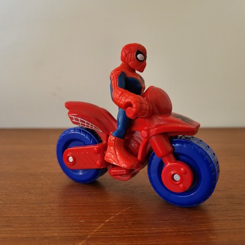 Hasbro Marvel Super Hero Adventures Spiderman & Spider Cycle Motorcycle ...