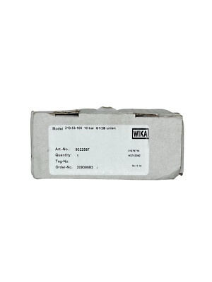 Wika 213.53.100 10 bar G1/2B Manometer  |