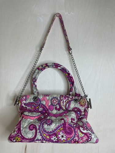Vera Bradley Pink Consignment Satchel & Glasses wipe