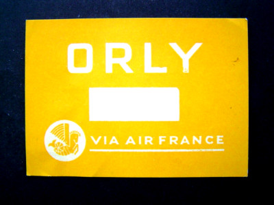 GEPÄCKANHÄNGER KOFFER alt: COMPAGNIE AVIATION AIR FRANCE / ORLY