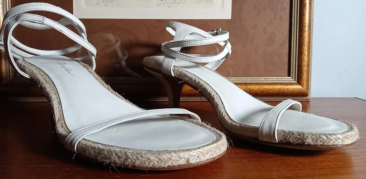 3.1 Phillip Lim Yasmine White Strappy Sandals Size 39Italy