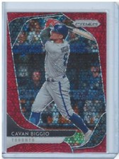Cavan Biggio 2020 Panini Prizm #120 Red Donut Circles Blue Jays /99