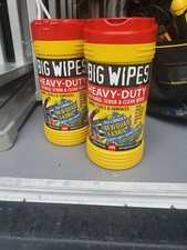 2x BIG WIPES BGW2420 4x4 Heavy Duty Cleaning Wipes - 80 Count