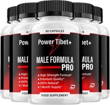 (5 Pack) Power Tibet Capsule For Men-PoweTibet Maximum Strength, All Natural