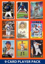 Pete Alonso New York Mets 9 Card Player Pack 2025 2024 Topps Bowman
