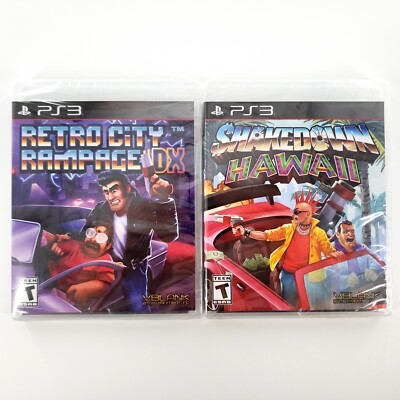 Retro City Rampage DX & Shakedown Hawaii (Sony Playstation 3) New Factory Sealed