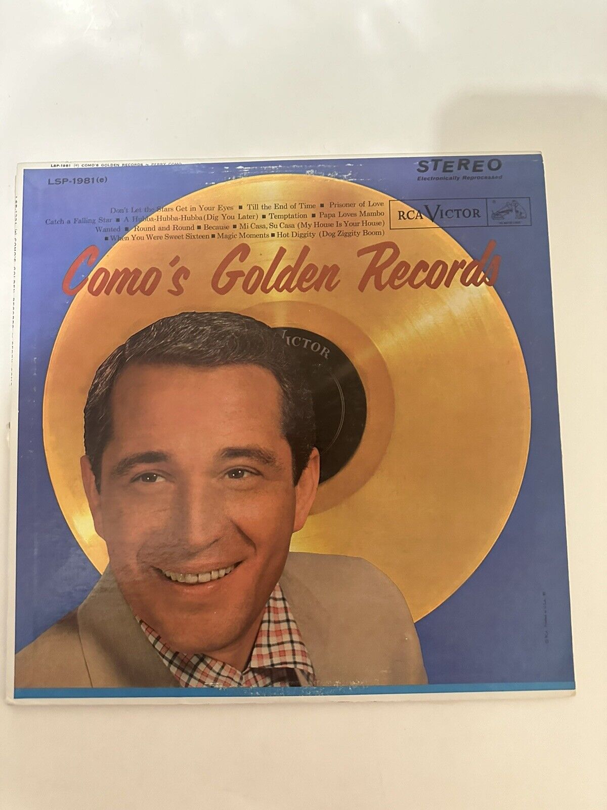 Perry Como “Como’s Golden Records” Vinyl Album LSP-1981(e) Used Vinyl
