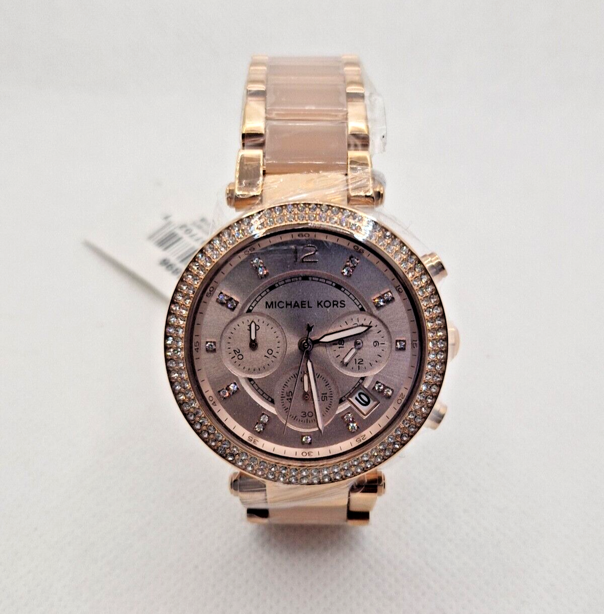 MICHAEL KORS PARKER MK5896 WOMEN WATCH ROSE GOLD WITH CRYSTALS NEW