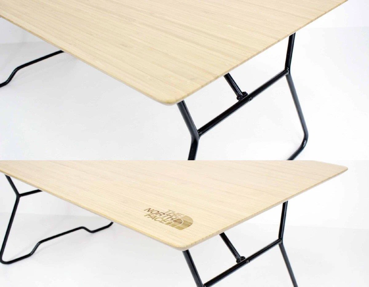 THE NORTH FACE NN31901 TNF Camp Table Slim Bamboo top plate One-touch storage