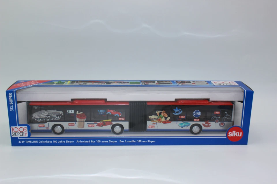Siku 3739 TIMELINE GELENKBUS BUS 100 JAHRE SIEPER 1:50 NEU in OVP