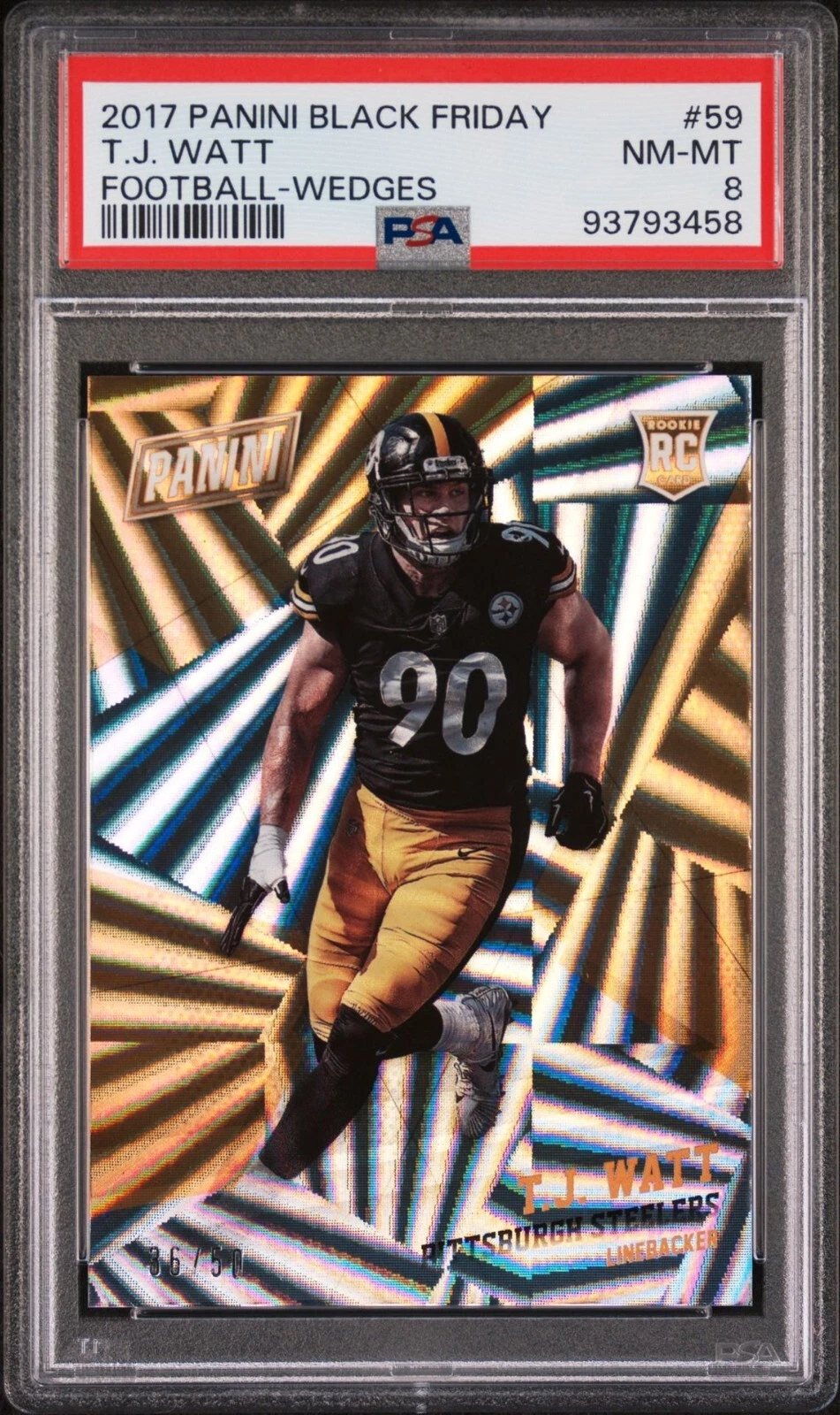 TJ Watt Panini Black Friday Football #59 Wedges