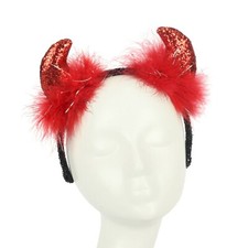 Way to Celebrate Red Devil Horns Headband Accessory Halloween Valentine's Day