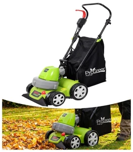 3 in 1 Leaf Blower 1600W Blower & Mulcher Vacuuming 12 Gallon Shredding Leaves