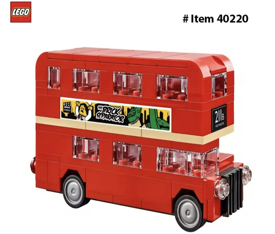 lego Double Decker London BusBuilding Blocks Bricks - Image 2 of 4