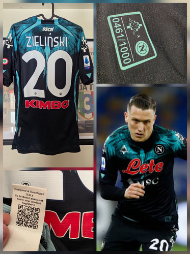 Maglia Calcio SSC NAPOLI 2020 2021 Limiter Edition Burlon #20 ZIELINSKI tg L - Foto 1 di 8