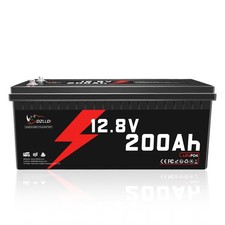 12V 200Ah LiFePO4 Lithium Battery 200A BMS Deep cycle For RV Solar Backup Power
